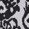 Black Geometric Polyester Brocade - Detail | Mood Fabrics