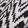 Black Geometric Polyester Brocade - Folded | Mood Fabrics