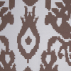 Brown Geometric Polyester Brocade | Mood Fabrics
