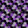 Purple Laser-Cut Geometric Polyester Velvet - Detail | Mood Fabrics