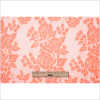 Neon Salmon Floral Polyester Heavy Crochet Lace - Full | Mood Fabrics