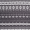 Black/White Tribal/Ethnic Printed Rayon Challis | Mood Fabrics