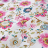 Pink/White Floral Cotton Voile - Folded | Mood Fabrics
