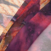 Parachute Purple/Sangria Rope Printed Silk Crinkled Chiffon - Folded | Mood Fabrics