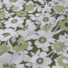 Green Floral Printed Cotton Poplin - Folded | Mood Fabrics
