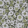 Green Floral Printed Cotton Poplin | Mood Fabrics