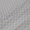 Pebble Beige Geometric Stretch Cotton Sateen - Folded | Mood Fabrics