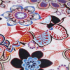Pink/Red/White Floral Stretch Cotton Sateen - Folded | Mood Fabrics
