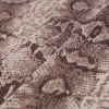 Beige/Brown Python Printed Stretch Cotton Sateen - Folded | Mood Fabrics