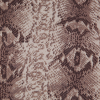 Beige/Brown Python Printed Stretch Cotton Sateen - Detail | Mood Fabrics