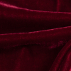 Garnet Solid Polyester Micro Velvet - Detail | Mood Fabrics