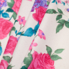 Pink/Purple/Beige Floral Polyester Fleece - Folded | Mood Fabrics