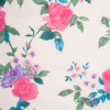 Pink/Purple/Beige Floral Polyester Fleece | Mood Fabrics