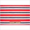 Tanya Taylor Red White and Blue Striped SIlk Crepe de Chine - Full | Mood Fabrics