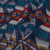 Cadet Dark Navy Aztec Virgin Wool Woven - Folded | Mood Fabrics