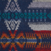 Cadet Dark Navy Aztec Virgin Wool Woven - Detail | Mood Fabrics
