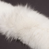 White Genuine Finland Fox Fur Collar - Folded | Mood Fabrics