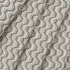 Black/Beige Geometric Zig-Zag Blended Polyester Woven - Folded | Mood Fabrics