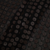 Black and Brown Circular Sequined Novelty Polyester Woven - Folded | Mood Fabrics