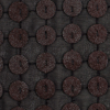 Black and Brown Circular Sequined Novelty Polyester Woven - Detail | Mood Fabrics
