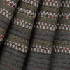 Olive Dimensional Stripes Blended Wool Tweed - Folded | Mood Fabrics