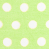 Lime Green Polka Dot Cotton Woven - Detail | Mood Fabrics