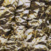Gold Foil Digitally Printed Stretch Neoprene/Scuba Knit - Folded | Mood Fabrics