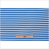 Primary Blue/White Striped Cotton Jersey - Full | Mood Fabrics