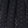 Black Geometric Stretch Raschel Lace Knit - Folded | Mood Fabrics