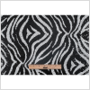 Black and White Nylon Zebra Sequined Jersey Knit - Full | Mood Fabrics