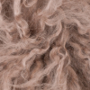 Small Dirty Moss Wavy Lamb Fur - Detail | Mood Fabrics
