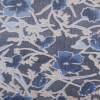 Antique Blue Floral Polyester Mesh-Knit | Mood Fabrics