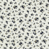 Blue/White Floral Herringbone Combed Cotton Dobby Jacquard - Detail | Mood Fabrics