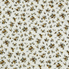 Yellow/White Floral Herringbone Combed Cotton Dobby Jacquard - Detail | Mood Fabrics