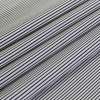 Navy/White Striped Combed Cotton Poplin - Folded | Mood Fabrics