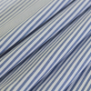 Allure Blue/White Candy Striped Cotton Voile - Folded | Mood Fabrics
