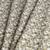 Olive Floral Combed Cotton Voile - Folded | Mood Fabrics