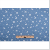 Dusted Blue Floral Bouquet Cotton-Poly Chambray - Full | Mood Fabrics