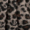 Gray/Black/Brown Leopard Woot Knit w/ Fleece Backing - Folded | Mood Fabrics