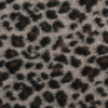 Gray/Black/Brown Leopard Woot Knit w/ Fleece Backing | Mood Fabrics