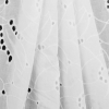 White Embroidered Floral Cotton Eyelet - Folded | Mood Fabrics