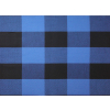 Blue/Black Buffalo Check Cotton Flannel - Full | Mood Fabrics