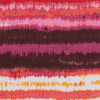 Orange/Fuchsia Striped Mercerized Cotton-Linen Canvas - Detail | Mood Fabrics