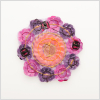 2.5 Multicolor Sequin Flower Applique - Detail | Mood Fabrics