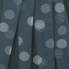 Grey/White Polka Dot Polyester Netting/Mesh - Folded | Mood Fabrics