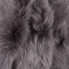 Small Toscana Gray Lamb Fur w/ Mauve Suede Back - Folded | Mood Fabrics