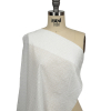 White Diamond Lattice Embroidered Cotton Voile - Spiral | Mood Fabrics