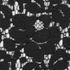 Black Floral Cotton Lace - Detail | Mood Fabrics
