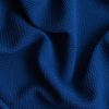 Deep Royal Blue Stretch Polyester Knit Pique | Mood Fabrics