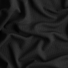 Black Stretch Polyester Knit Pique | Mood Fabrics